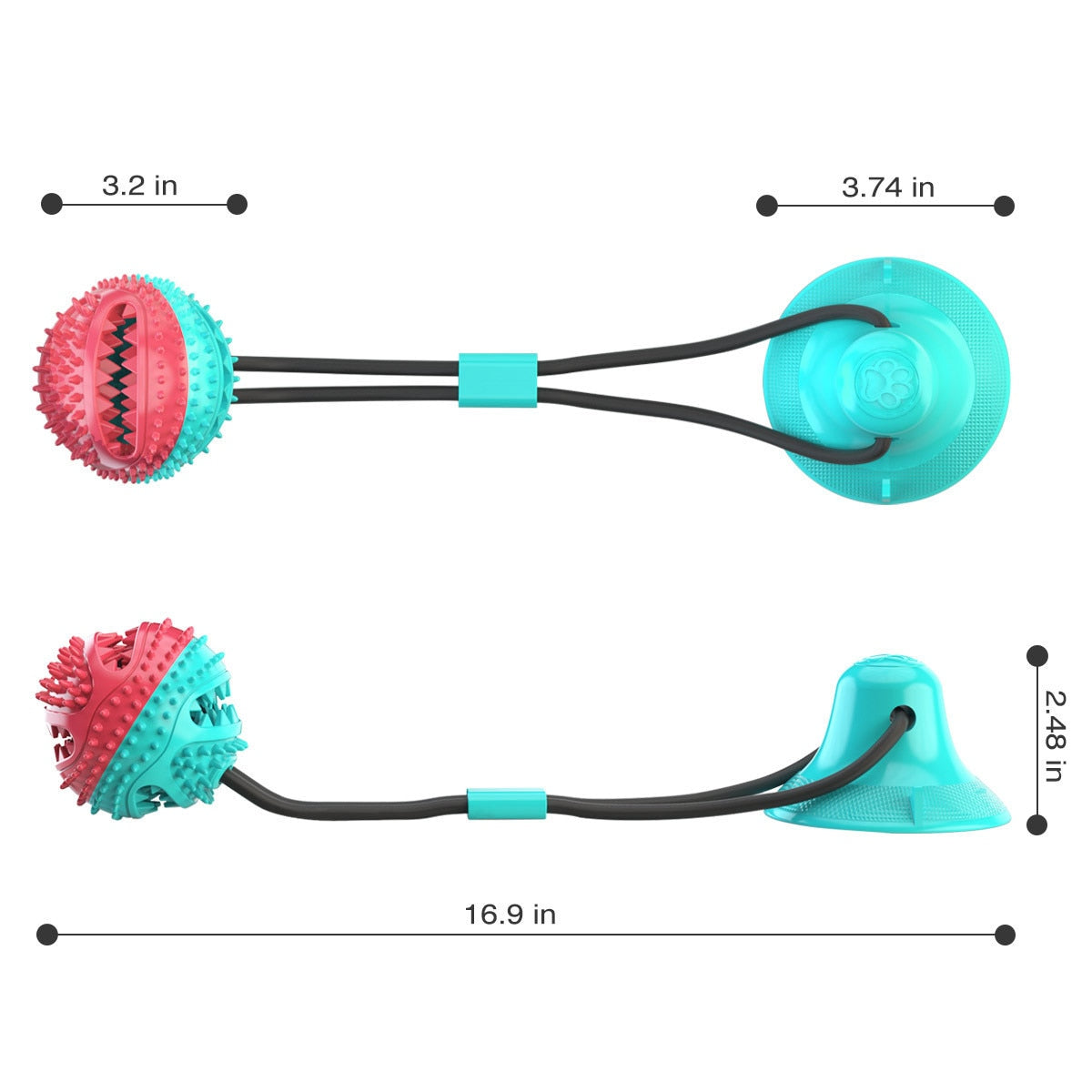 Tug Toy For Dogs With Suction Cup