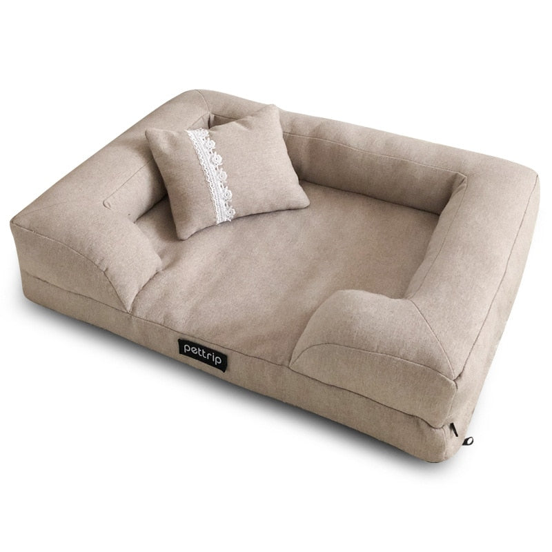 Elegant Dog Bed With Pillow