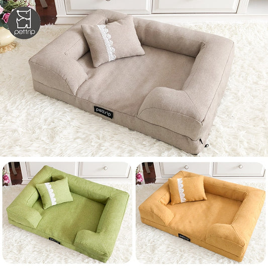 Elegant Dog Bed With Pillow