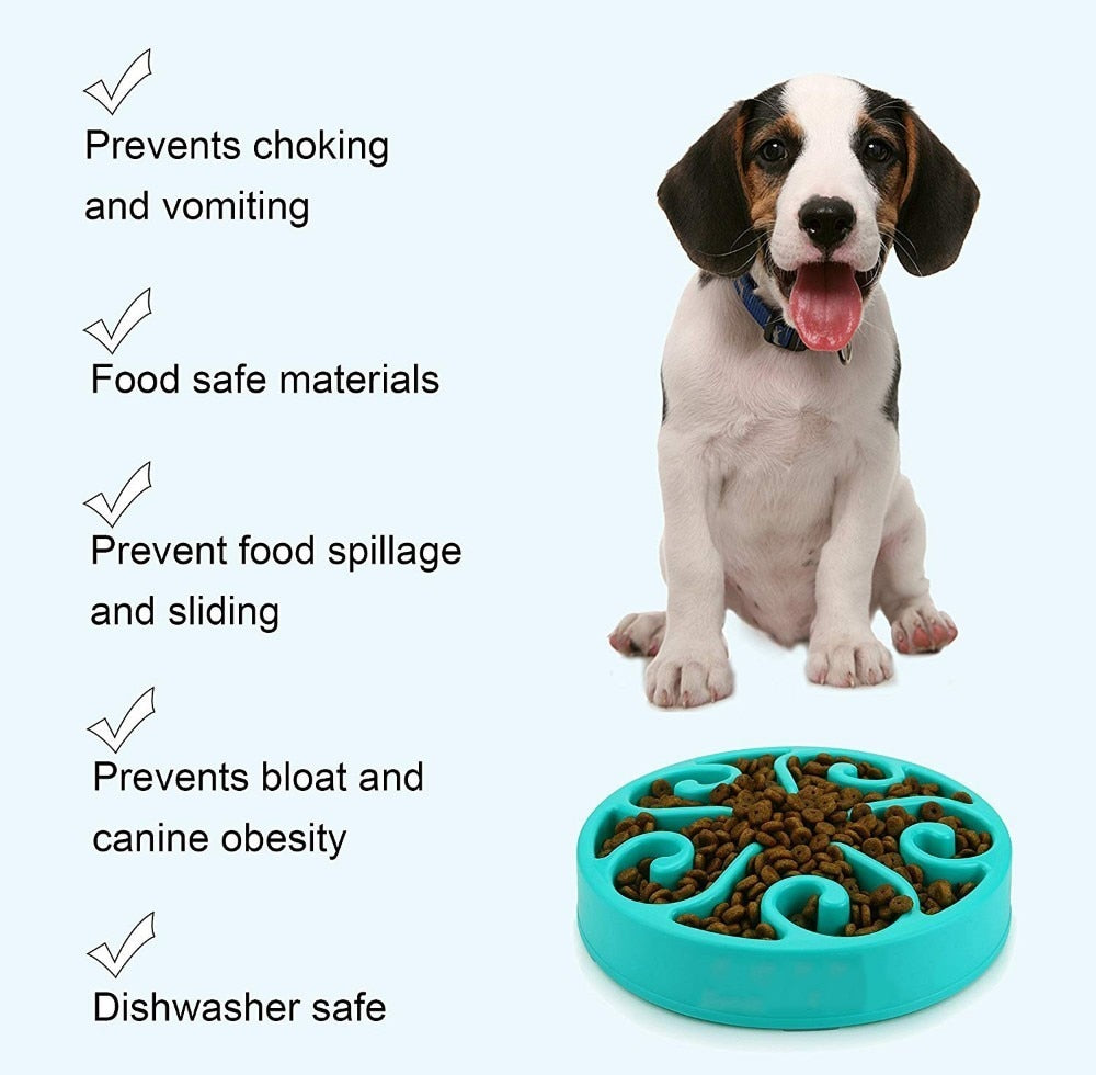 Benepaw Nontoxic Fun Slow Feeder Dog Bowl