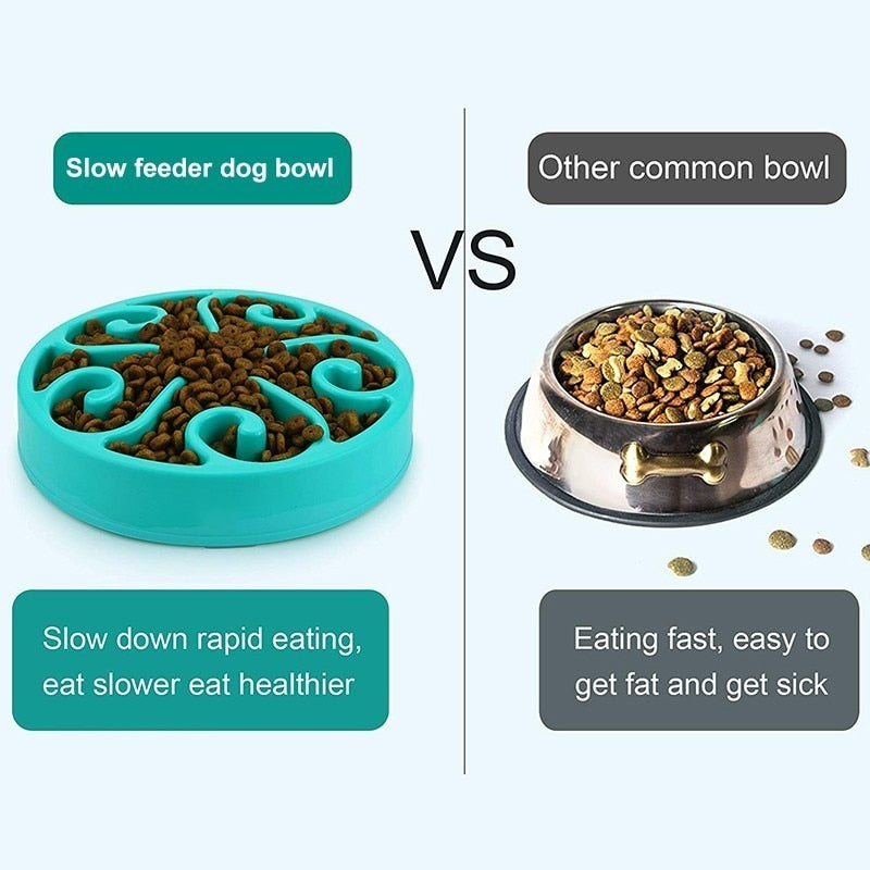 Benepaw Nontoxic Fun Slow Feeder Dog Bowl