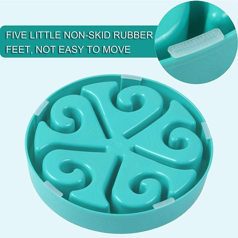 Benepaw Nontoxic Fun Slow Feeder Dog Bowl