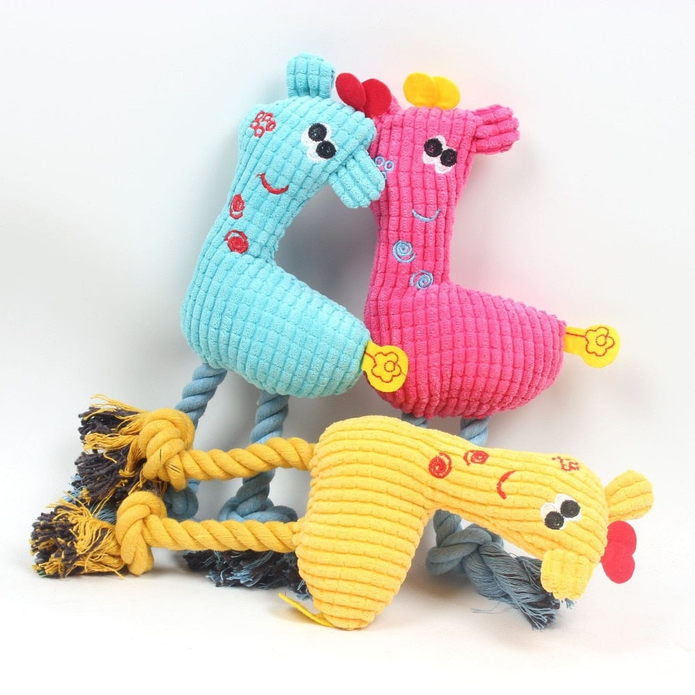 Cute Plush Giraffe Dog Toy For Small Dogs