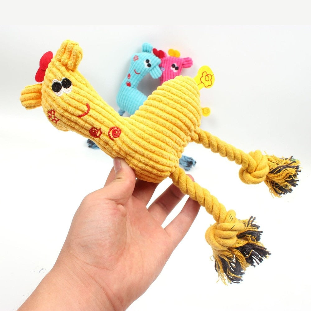 Cute Plush Giraffe Dog Toy For Small Dogs