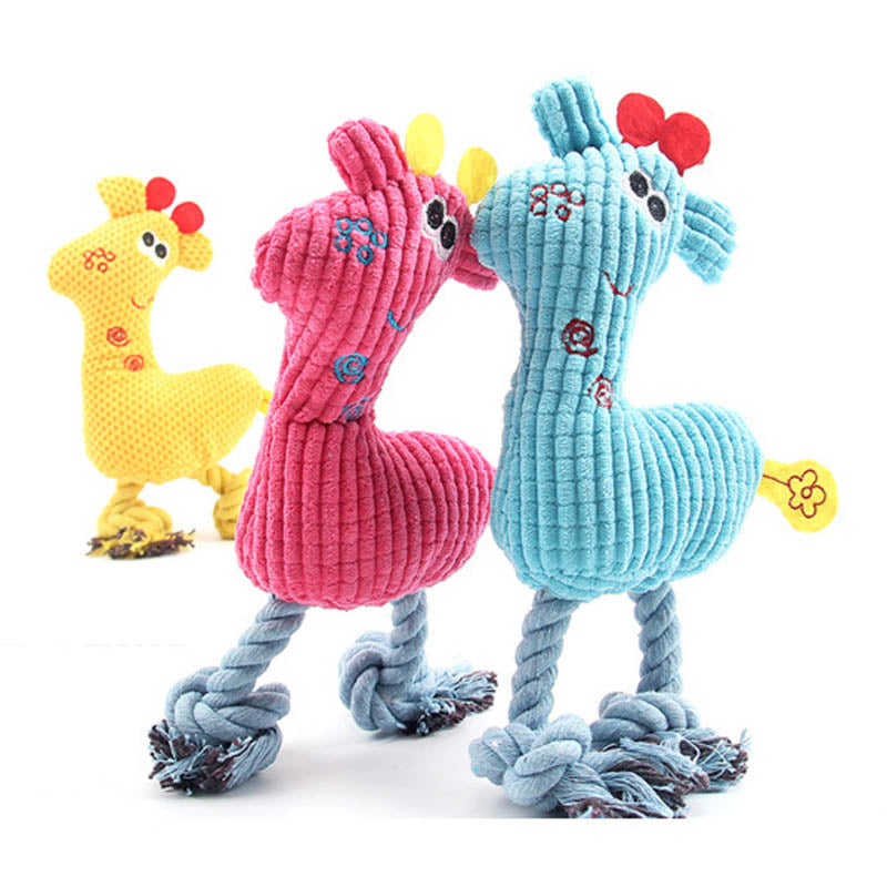 Cute Plush Giraffe Dog Toy For Small Dogs