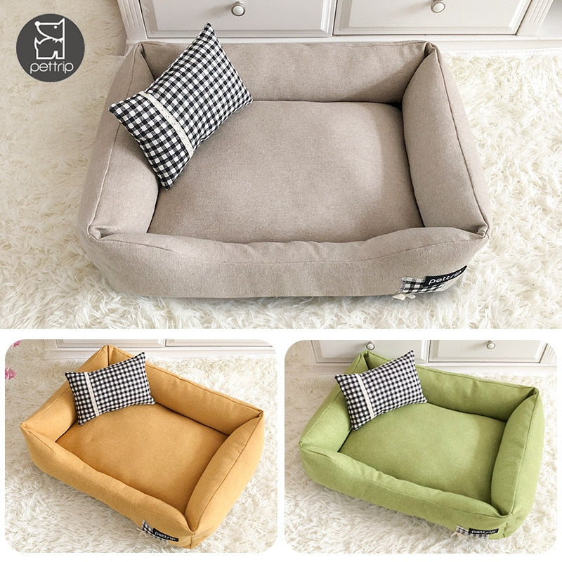 Elegant Dog Bed With Pillow