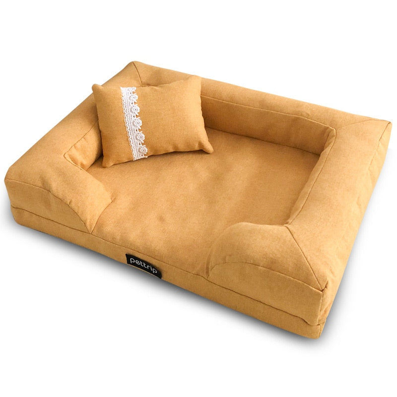 Elegant Dog Bed With Pillow