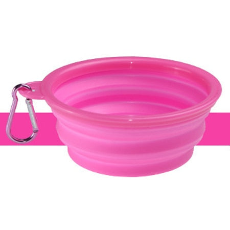 350ml or 1000ml Solid Color Foldable Dog Bowl