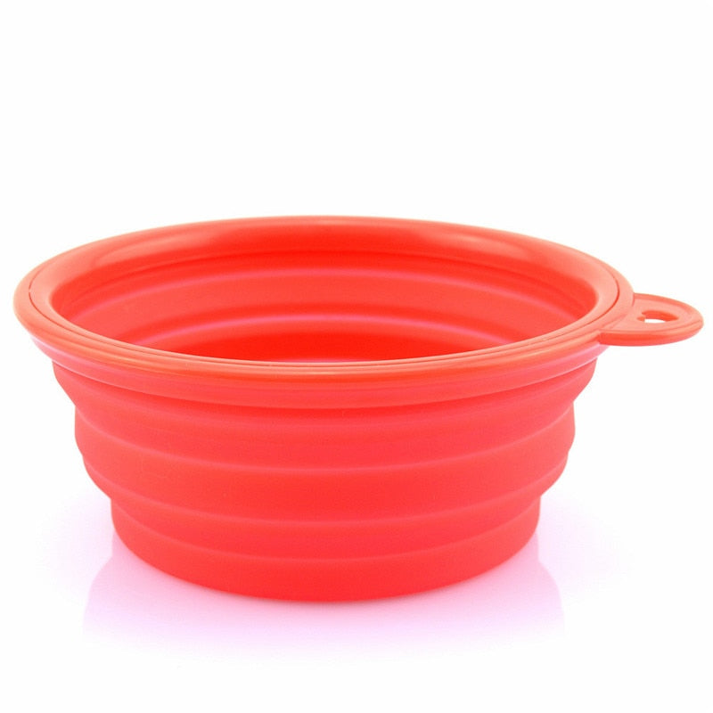 350ml or 1000ml Solid Color Foldable Dog Bowl