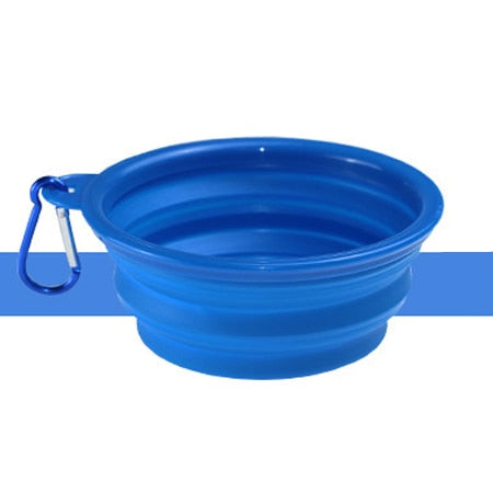 350ml or 1000ml Solid Color Foldable Dog Bowl