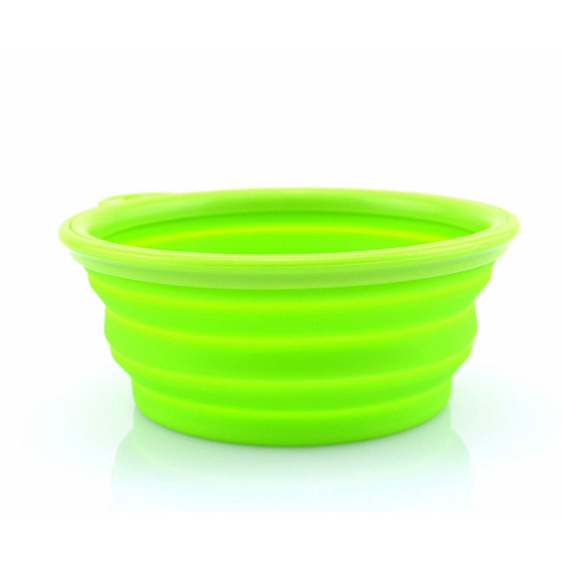 350ml or 1000ml Solid Color Foldable Dog Bowl