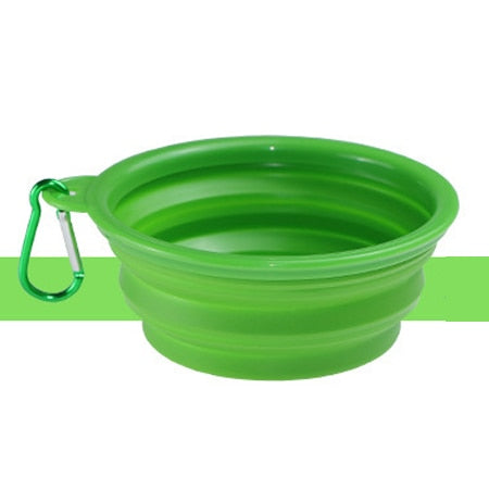 350ml or 1000ml Solid Color Foldable Dog Bowl